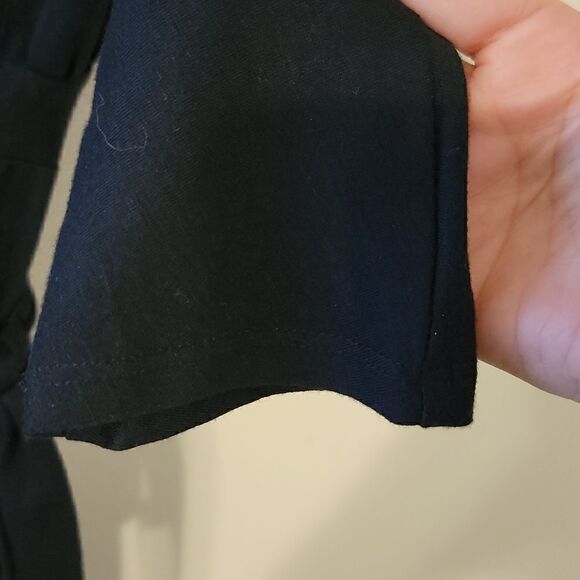 A New Day Black Wrap Dress Women's Size Small - Picture 6 of 7